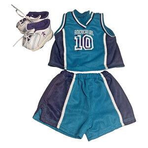 American Girl Pleasant Company Vintage Basketball Jersey Outfit & Gym Shoes 1999